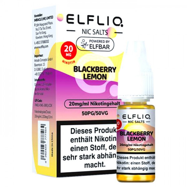 Elf Bar Elfliq Blackberry Lemon Nikotinsalz