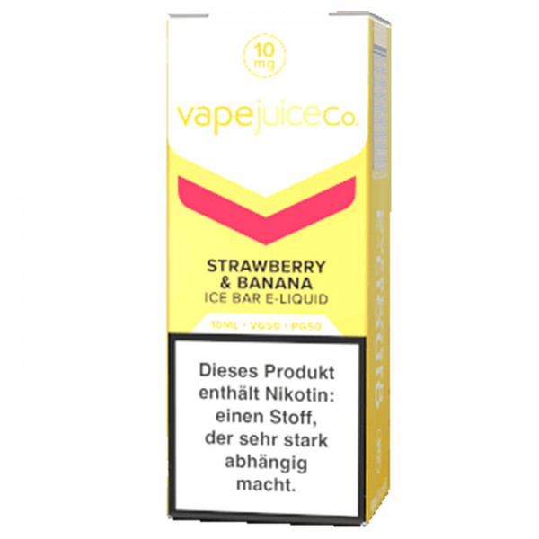 Vape Juice Co. Strawberry & Banana Nic Salt